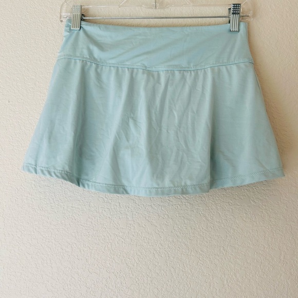 Light Blue Pleated Tennis Skirt - Picture 2 of 4